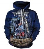 Funny Truck Driver Hoodies - Pullover Blue Hoodie