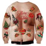 Funny Xmas Pullover Sweatshirt Unisex Ugly Christmas Sweater for Men Women