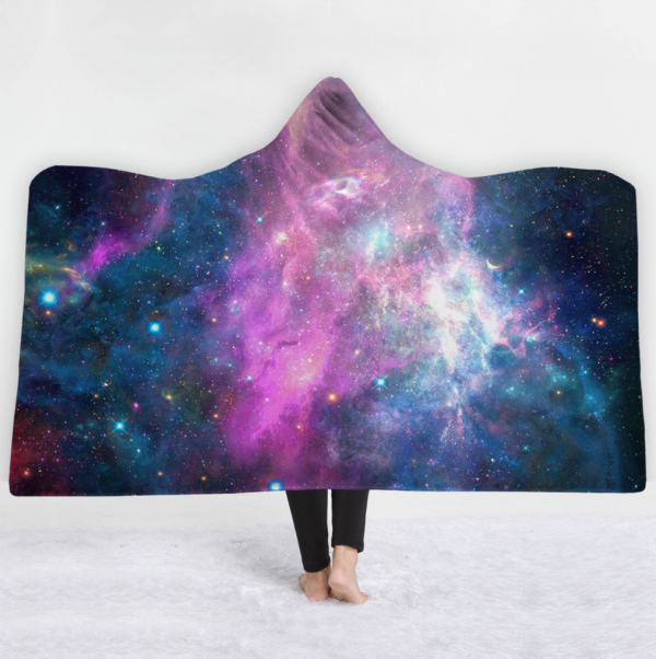 Galaxy Hooded Blanket - Colorful Blanket
