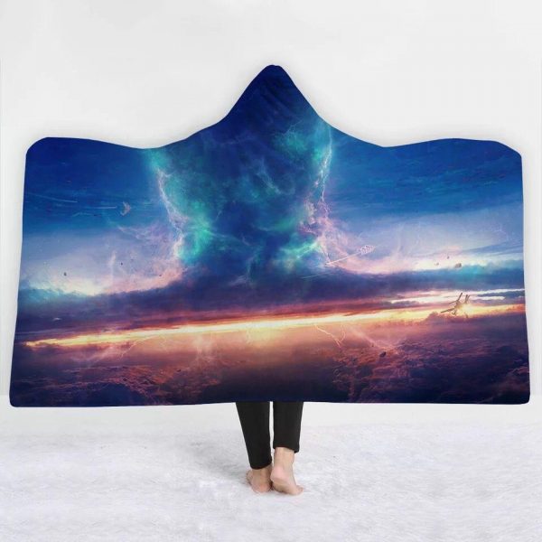 Galaxy Hooded Blanket - Space Tornado Blanket