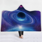 Galaxy Hooded Blanket - Star Blue Blanket