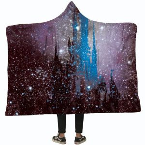 Galaxy Hooded Blankets - Galaxy Series Starry Sky Fleece Hooded Blanket