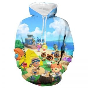 Game 3D Printed Animal Crossing Hoodie Sweatshirt Pullover