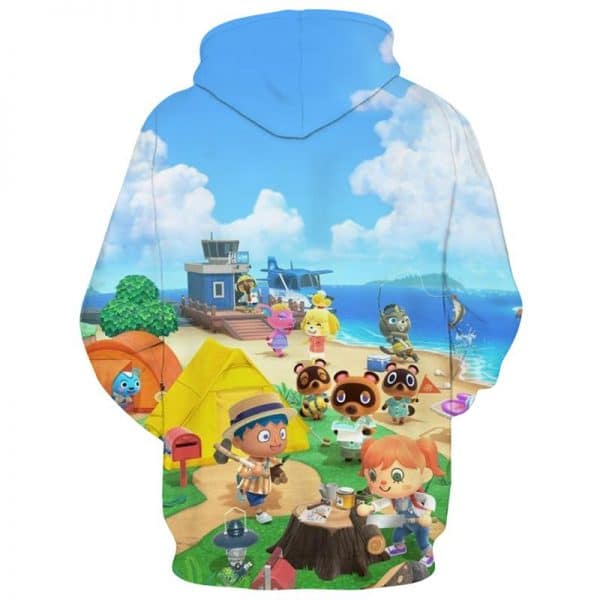 Game 3D Printed Animal Crossing Hoodie Sweatshirt Pullover