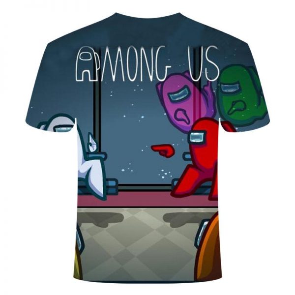 Game Among Us 3D Printed Breathable Round T-Shirt