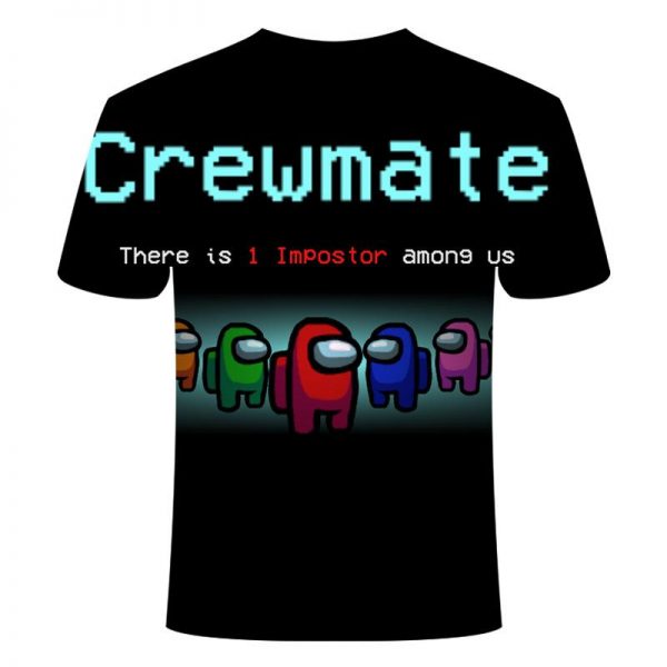 Game Among Us 3D Printed Casual Breathable T-Shirt