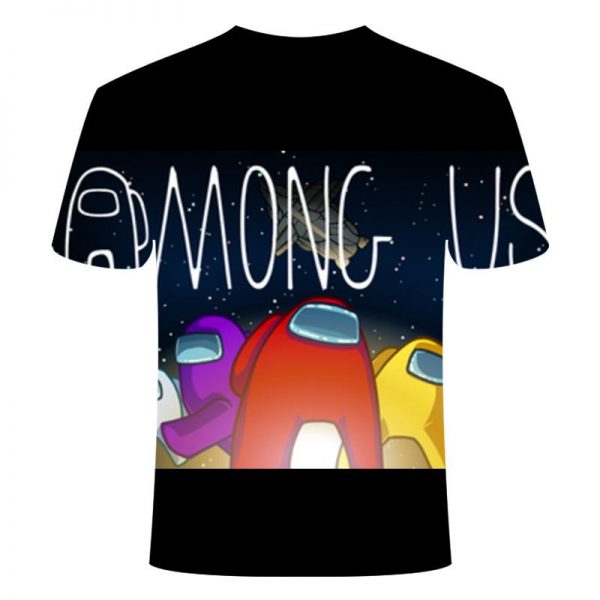 Game Among Us 3D Printed Casual Breathable T-Shirt