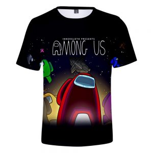 Game Among Us 3D Printed Casual T-Shirt