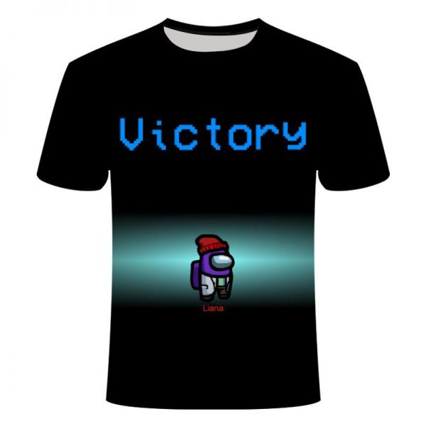 Game Among Us 3D Printed Round Neck Breathable T-Shirt