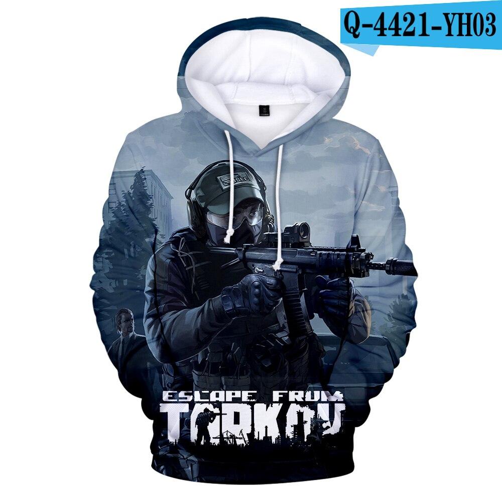 Game Escape From Tarkov 3D Hoodies - Fashion Game Hooded Sweatshirts Pullovers