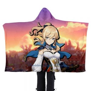 Game Genshin Impact Flannel Hooded Blanket