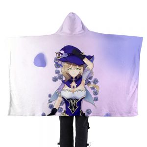 Game Genshin Impact Flannel Hooded Blanket