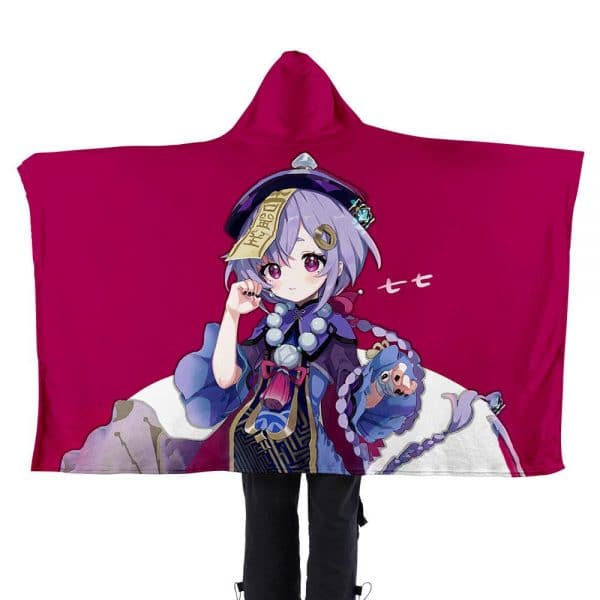 Game Genshin Impact Flannel Hooded Blanket