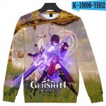 Game Genshin Impact Print 3D Capless Sweatshirt
