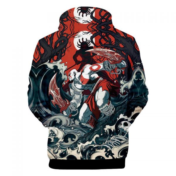 Game God Of War 3D Print Hoodies - Fashion Sweatshirt Pullover