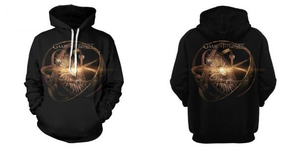 Game of Thrones Hoodie——Greyjoy Unisex 3D Print "Gear Sun" Hoodie