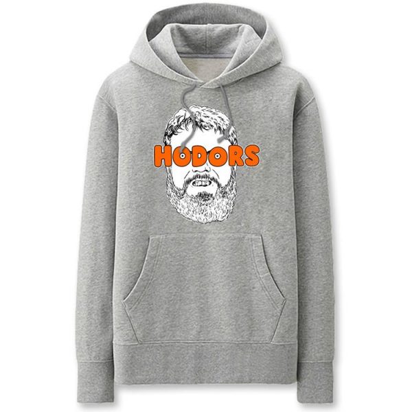 Game of Thrones Hoodies - Solid Color Hodor Cartoon Style Fleece Hoodie