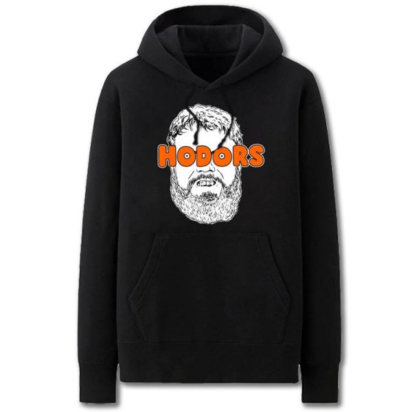 Game of Thrones Hoodies - Solid Color Hodor Cartoon Style Fleece Hoodie