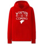 Game of Thrones Hoodies - Solid Color Stark Family Winter is Coming Fleece Hoodie