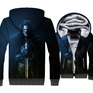Game of Thrones Jackets - Game of Thrones Game Series Stark Character Poster Super Cool 3D Fleece Jacket
