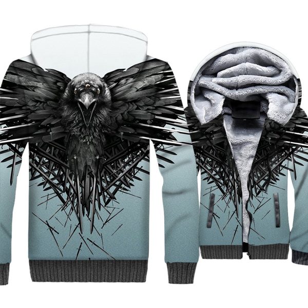 Game of Thrones Jackets - Game of Thrones Series Elin Family Super Cool 3D Fleece Jacket