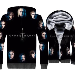 Game of Thrones Jackets - Game of Thrones Series Movie Character Combination Cool 3D Fleece Jacket