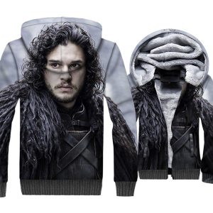 Game of Thrones Jackets - Game of Thrones Series Movie Snow 3D Fleece Jacket