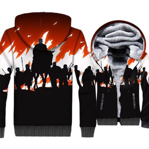 Game of Thrones Jackets - Game of Thrones Series Soldier Super Cool 3D Fleece Jacket