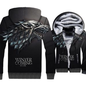 Game of Thrones Hoodie Winter Fleece Coat Unisex Sweater Jacket 