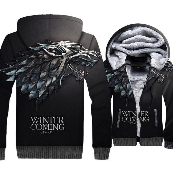 Game of Thrones Jackets - Game of Thrones Series Stark Family Super Cool 3D Fleece Jacket