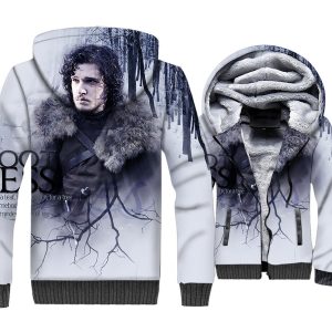 Game of Thrones Jackets - Game of Thrones Series Stark Super Cool 3D Fleece Jacket