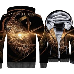 Game of Thrones Jackets - Game of Thrones Series Sun Disk Super Cool 3D Fleece Jacket