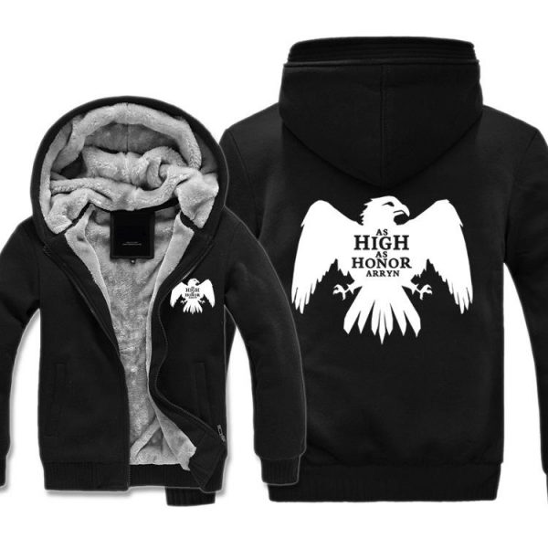 Game of Thrones Jackets - Solid Color Eyring Falcon Icon Fleece Jacket