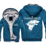 Game of Thrones Jackets - Solid Color House Stark Icon Fleece Jacket