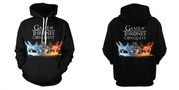 Game of Thrones:Conquest Hoodie——Unisex 3D Print Crown Hoodie