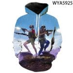 Game Playerunknown's Battlegrounds PUBG 3D Print Men's Hoodies