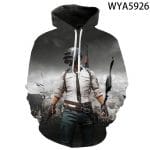 Game Playerunknown's Battlegrounds PUBG 3D Print Men's Hoodies