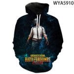 Game Playerunknown's Battlegrounds PUBG 3D Print Men's Hoodies