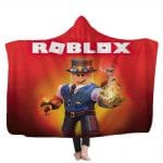 Game Roblox 3D Printed Fleece Hooded Blanket