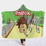 Game Roblox 3D Printed Fleece Hooded Blanket
