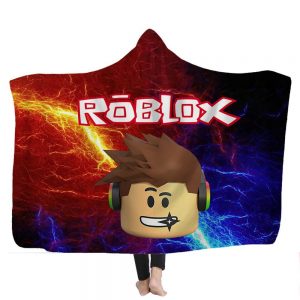 Game Roblox 3D Printed Fleece Hooded Blanket