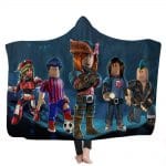 Game Roblox 3D Printed Fleece Hooded Blanket