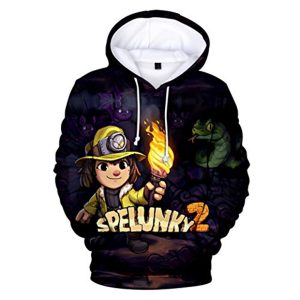 Game Spelunky 2 Hoodie - Anime Pullover Sweatshirt for Boys/Girl/Mens/Womens