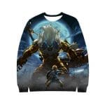 Game The Legend of Zelda Anime Link Majora's 3D Crewneck Sweatshirt