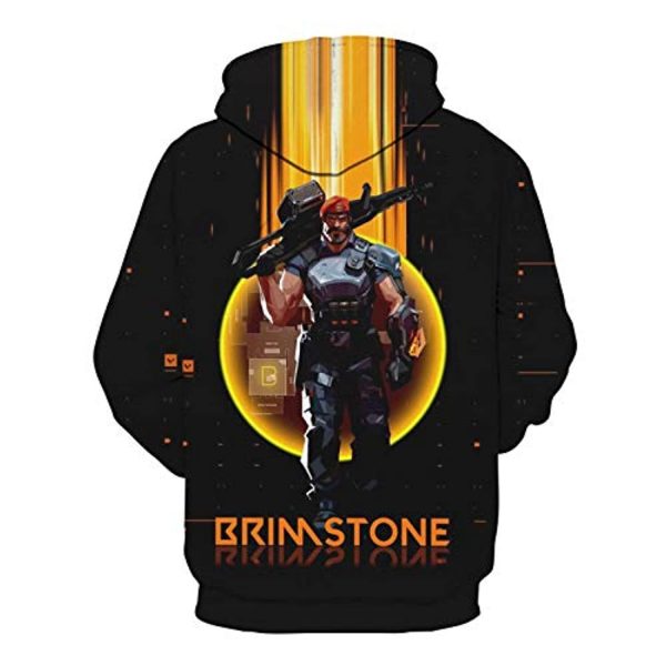 Game Valorant Hoodies - Brimstone 3D Unisex Hooded Pullover Sweatshirt