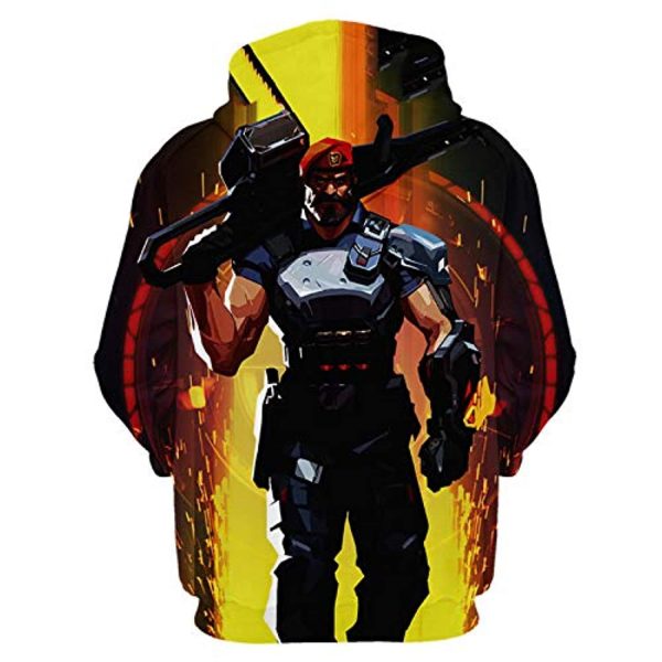Game Valorant Hoodies - Brimstone 3D Unisex Hooded Pullover Sweatshirt