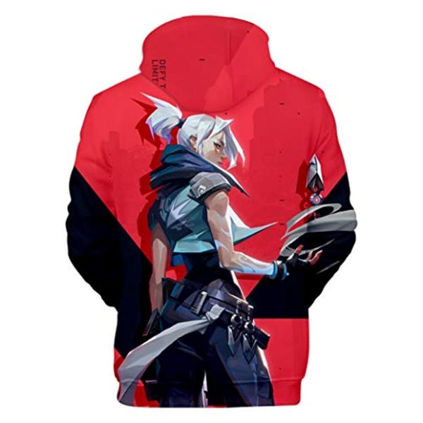 Game Valorant Hoodies - Jett 3D Unisex Hooded Pullover Sweatshirt