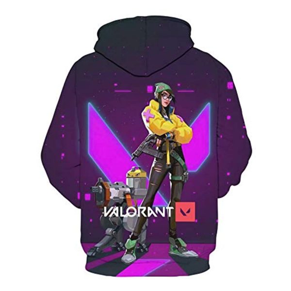 Game Valorant Hoodies - Killjoy 3D Unisex Hooded Pullover Sweatshirt