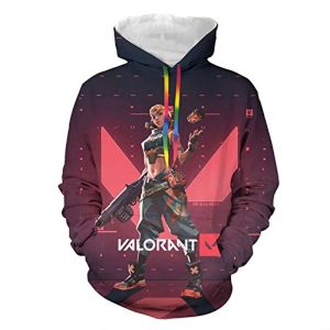 Game Valorant Hoodies - Raze 3D Unisex Hooded Pullover Sweatshirt