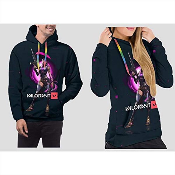 Game Valorant Hoodies - Reyna 3D Unisex Hooded Pullover Sweatshirt